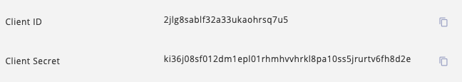 client_id e client_secret