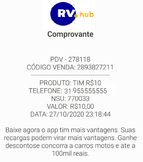 recarga de celular